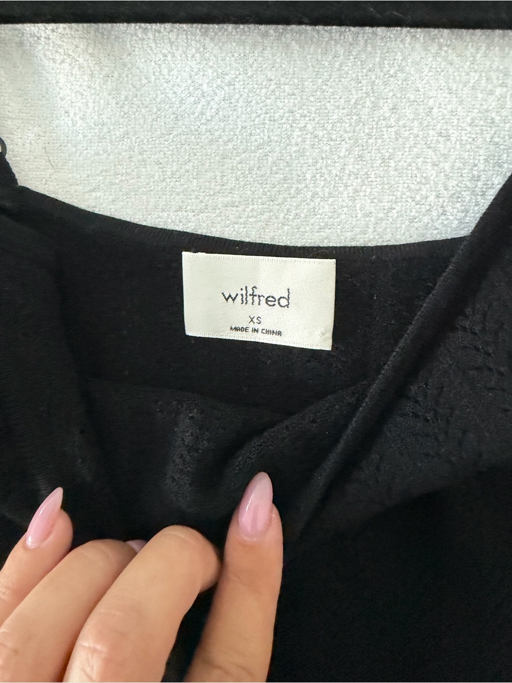 Wilfred Black Knit Spaghetti-Strap Tank Top - Picture 2 of 2